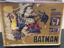 Vintage Batman 1989 Batcave Playset Toy Biz S...