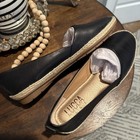 LUCCA LANE , Sz 6.5 Black Leather slip on loafer shoes NEW Very Stylish — photo 2