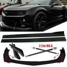 Front Bumper Lip Spoiler Splitter Car Body Rear For Chevy Camaro