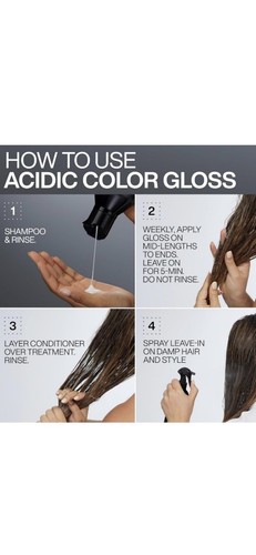 Redken Acidic Color Gloss Sulfate-Free Shampoo for Color Protection+Shine-10.1oz - Picture 5 of 9
