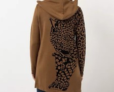 DINE 'N' DANCE Longcardigan offene Front mit Kapuze figurumspielend gr.38  se