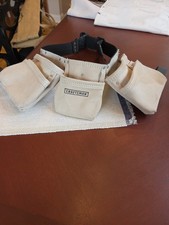 Sears Craftsman Vintage Leather Cowhide Adjustable Tool Belt Apron Pouch 49441