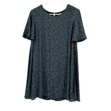 Show Me Your Mumu Size Small Short Sleeve Trapeze Style Mini Dress Leopard Print