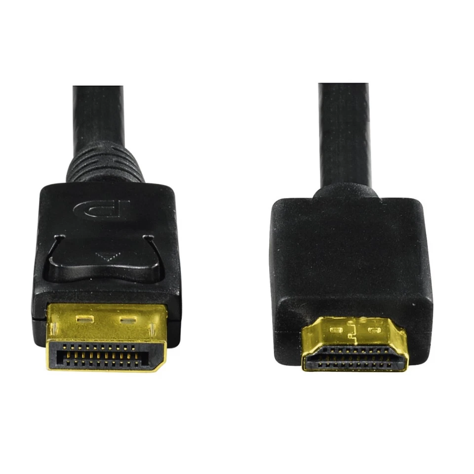 Hama DisplayPort DP zu HDMI-Stecker Adapter-Kabel  PC Notebook auf Monitor TV 4K - Bild 2 von 3