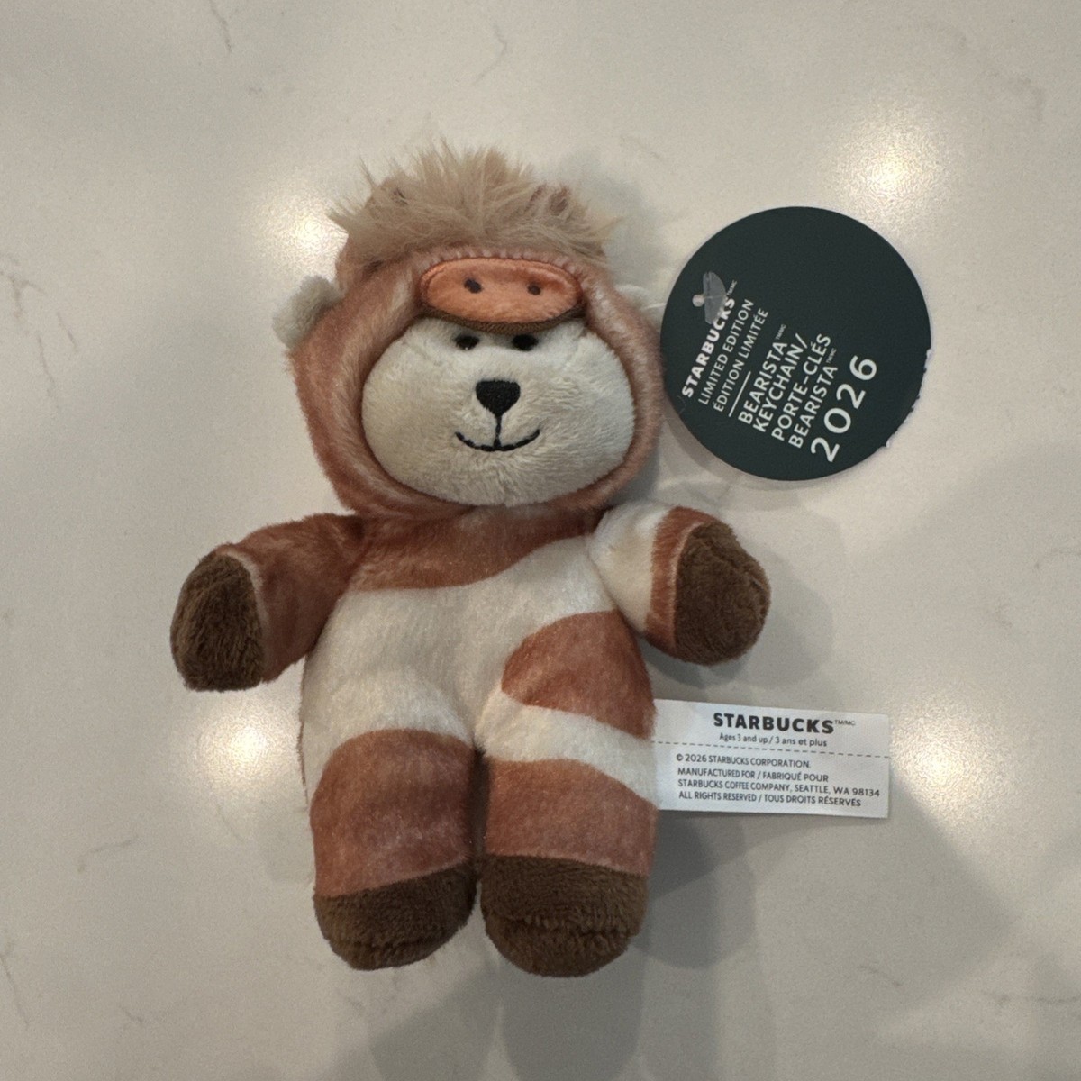 NEW Starbucks Lunar Year 2026 Horse Bearista Plush Keychain 255th