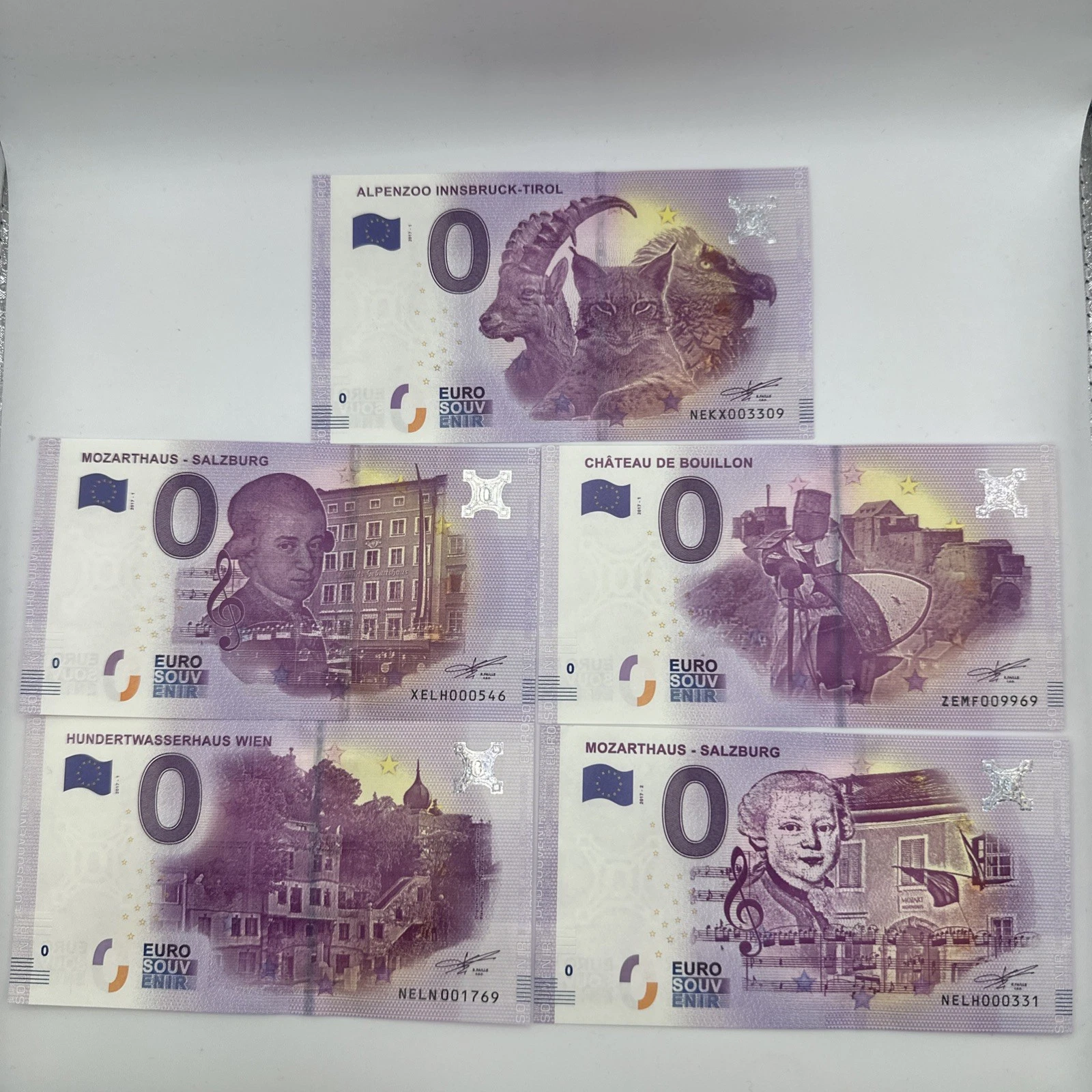 Billet Zéro 0 € Euro Touristique / Souvenir 2017