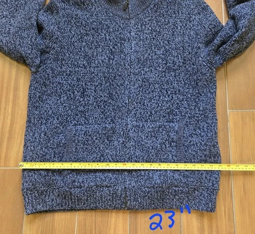 L.L. Bean Classic Lambswool Sweater Full-Zip Flannel-Lined Men's XL Carbon Navy image 11
