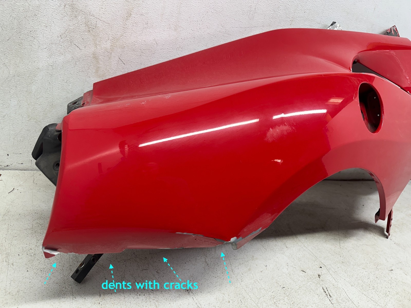 2020-2024 Ferrari F8 Tributo Quarter Panel Right Rear Body Side RH OEM Red