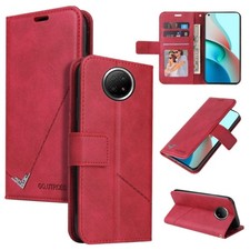 GQUTROBE Right Angle Leather Phone Case, For Xiaomi Redmi Note 9 5G, For Xiaomi