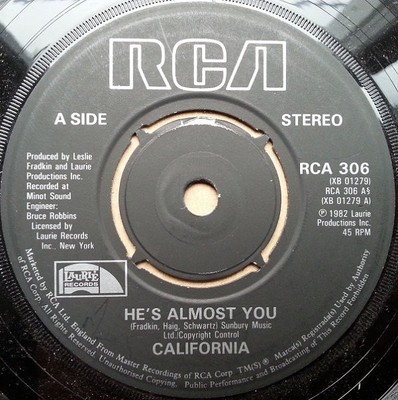 California  - He's Almost You (7'')