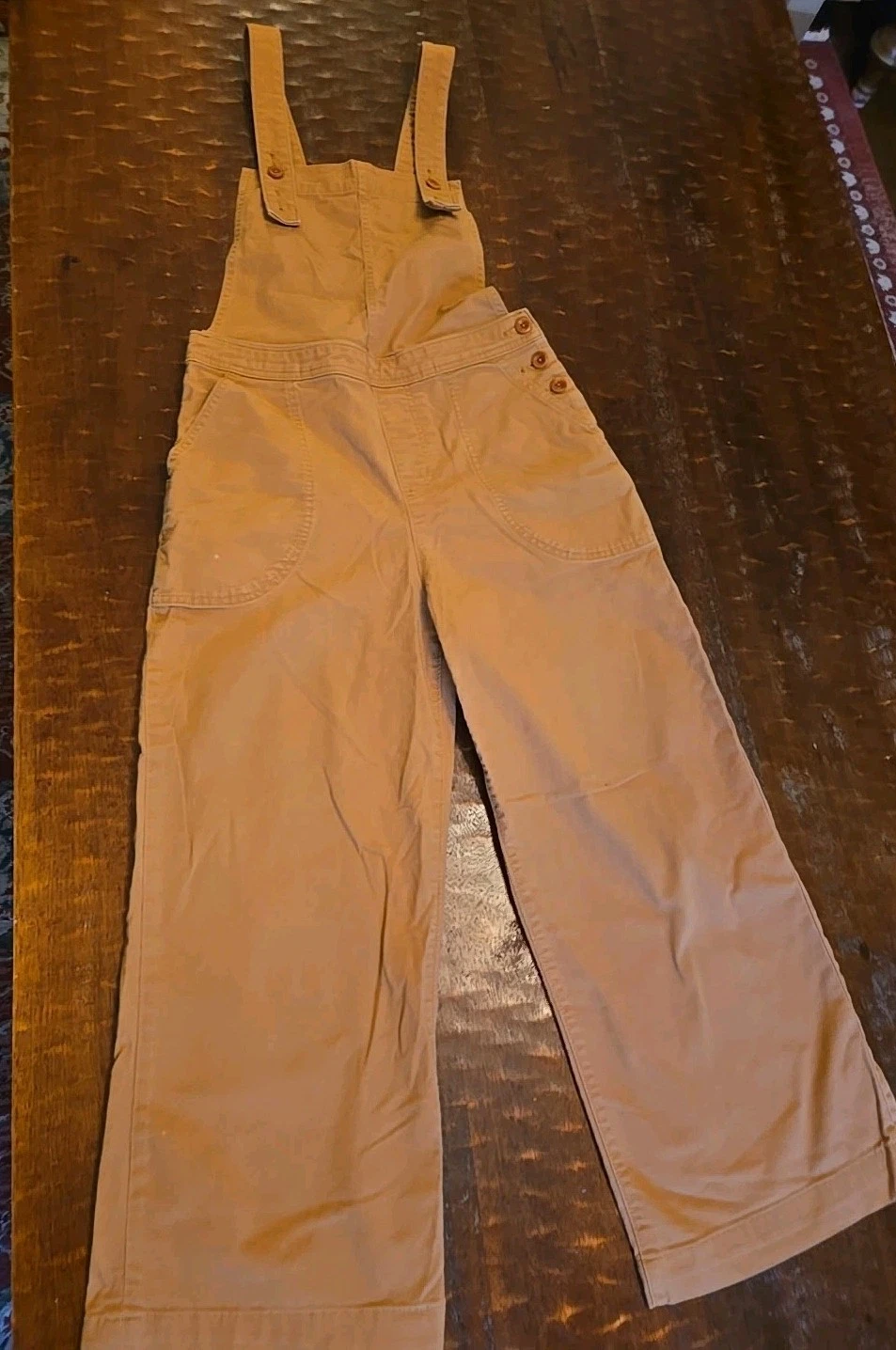Patagonia Stand Up Overalls Womens Size 4 Brown Organic Cotton