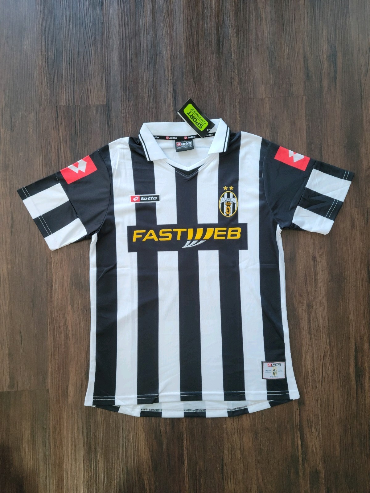 Alessandro Del Piero Juventus New Men's Retro Home Lotto Soccer Jersey - S