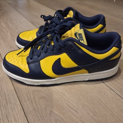 Nike Dunk Low  ''Michigan'' 2021 (Varsity Maize/ Midnight Navy) - Mens Size 9