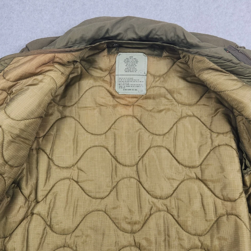 Vintage M-65 Field Jacket Medium Cold Weather Coat OG-107 Air Force With Liner - Image 3 of 4