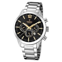 Armbanduhr Edelstahl Silber F20343/4 Herren Uhr Festina Chronograph UF20343/4