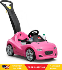 Step2 Whisper Ride Cruiser Kids Push Car,Ride On Toy,Stroller Substitute,Pink