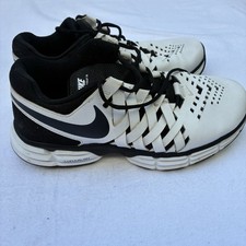 Nike Lunar Fingertrap TR Men Size 10 Wide US White Black Training Shoes Sneakers Nike Lunar Fingertrap TR 4E Wide White Black for Sale  main image 3