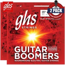 2-PACK GHS Boomers GB8 1/2 Ultra Light Nickel Electric Guitar Strings Set 8.5-40