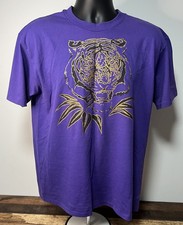 Vintage LSU Tigers Graphic Shirt Purple Mens L Single Stitch USA Made