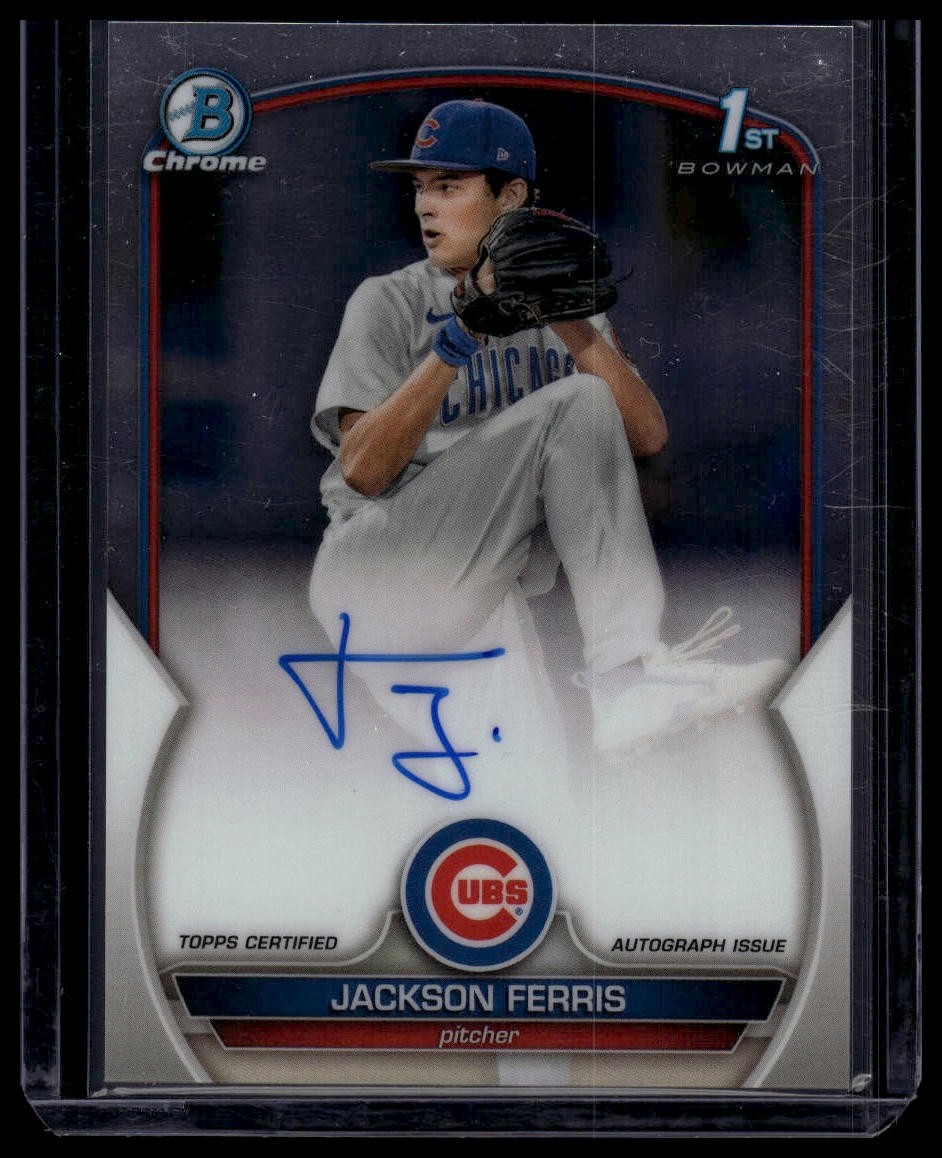2023 Bowman #CPA-JF Jackson Ferris Chrome Prospect Autographs Refractors #/499