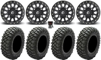 Fuel Vector Beadlock 15'' Wheels 33'' Crawler XG Tires Can-Am Maverick X3