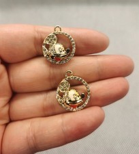 Lot cartoon mickey head charm Pendant DIY bracelet Necklace earring Jewelry