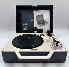 Victrola Grey Plastic Re-Spin Sustainable Bluetooth Suitcase Vinyl Record Player