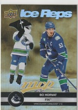 2023-24 Upper Deck MVP Ice Reps Gold #IR23 Bo Horvat/Fin The Whale