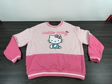 Sanrio Hello Kitty Sweatshirt Women  s XL Color block Pink