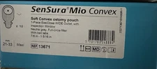 20 (2 Boxes of 10) Pouches Sensura mio soft convex 13671 Coloplast 2/1/2026