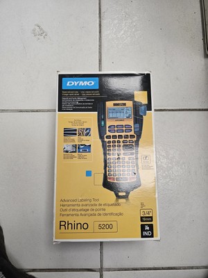 DEFECT/DYMO Rhino 5200 Industrial Label Maker 5 Lines 6-1/10w x 11-2/9d x 3-1/2h