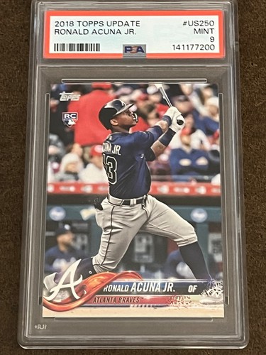 2018 Topps Update - #US 250 Ronald Acuna Jr. (RC) Braves Mint MT PSA 9