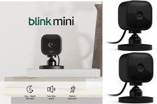 Blink Mini 1080p Wi-Fi Indoor Security Camera - Black, Pack of 2 B09N6QBMTW 