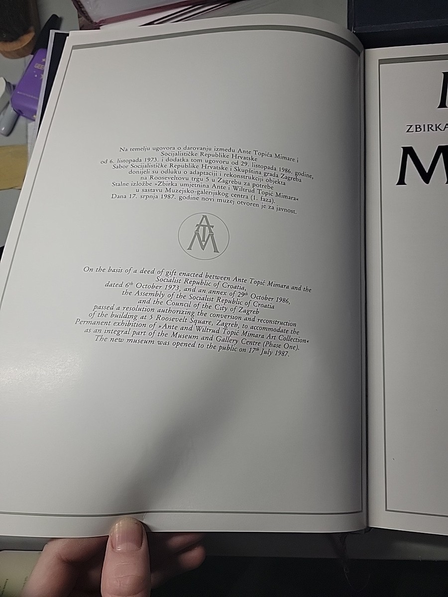 Muzej Mimara Hardcover, English and Croation, with slipcase Drugo