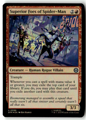 Magic the Gathering MTG Marvels Spider Man 0096 Superior Foes of Spider-Man Foil