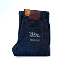 The Unbranded Brand UB701 14.5 Indigo Selvedge Denim - Wide Fit Jeans Brand New