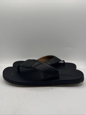 Flojos Men's Black Sandals Memory Foam Comfort Size 10