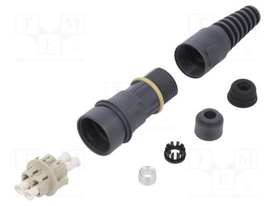 Steckverbinder: Lichtleiter LC Multimode Duplex (MM) PIN: 2