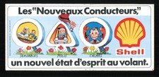 1980 s Shell Gas & Oil  New Driver  PROMOTIONAL STICKER France