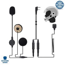 Universal Motorcycle Helmet Headset for Two-Way Radios
