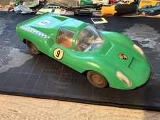 1970s Porsche racer w/ friction motor Rullero Argentina. Tin Plastic