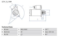 DéMarreur Bosch 0 986 021 800 MERCEDES-BENZ 006 151 59 01 Steyr 006 151 59 01