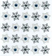 EK SUCCESS - JOLEE'S BOUTIQUE DIMENSIONAL STICKERS - SNOWFLAKE REPEATS