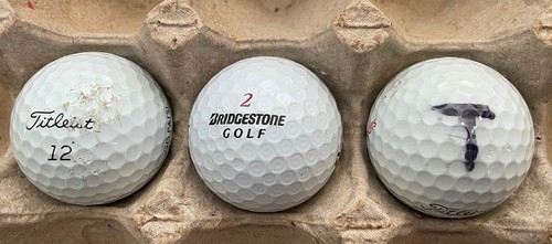 New England Patriots Used Golf Balls (3). - Picture 4 of 4