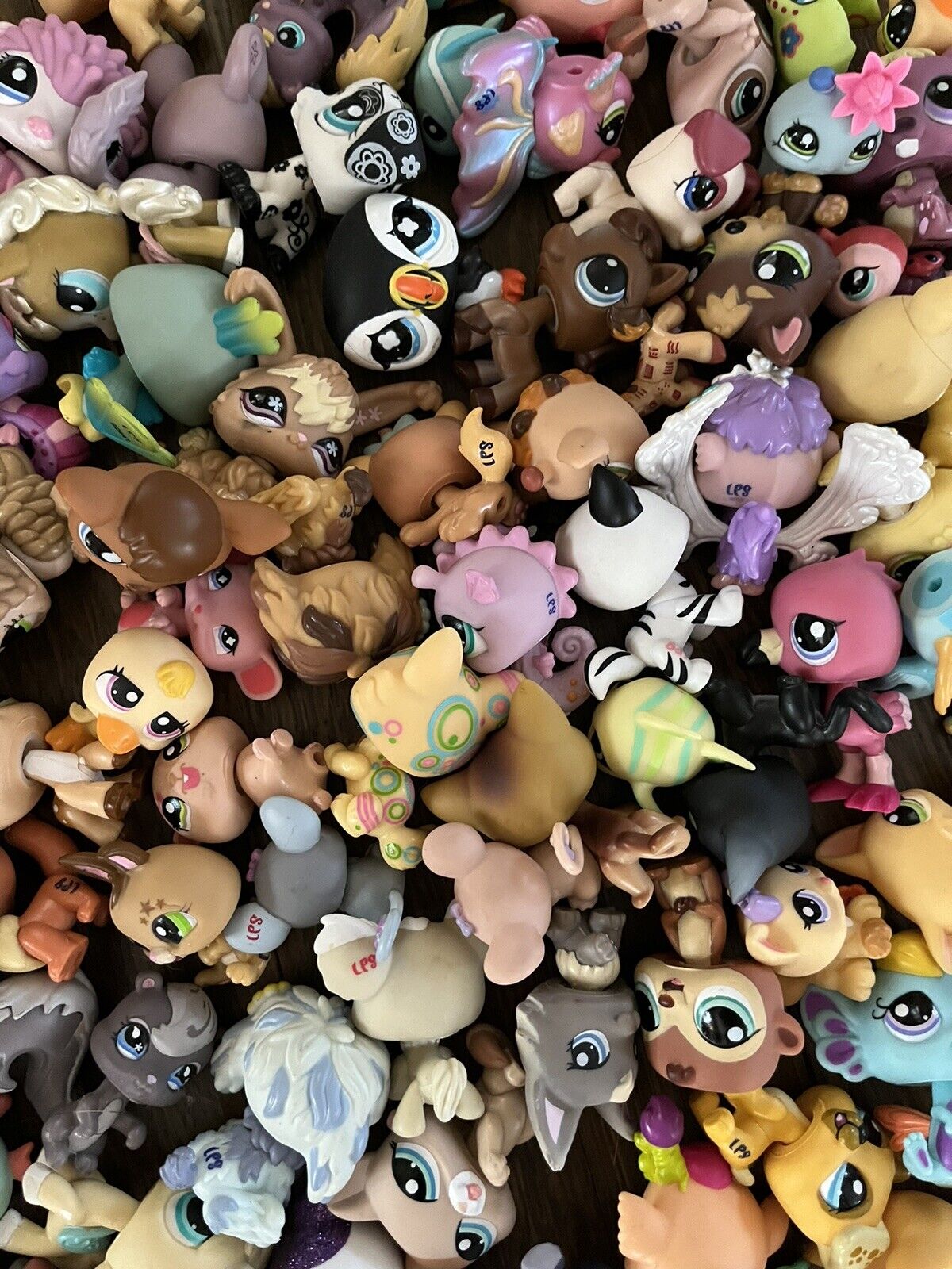 Littlest Pet Shop Huge Lot Of 50 Random Pets LPS + Accessories