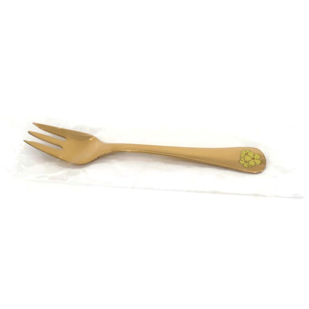 Georg Jensen, 1985, Oxlip, 925 Sterling Gold Fork, 5 3/8