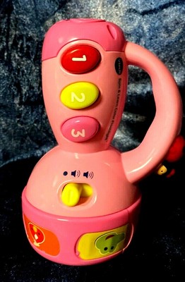 vtech spin and learn color flashlight pink