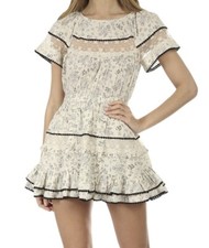 LoveShackFancy Karen Dress In Sweet cream