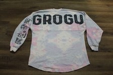 Disney Star Wars Baby Yoda Mandalorian Grogu Pink Blue Tie Dye Spirit Jersey Med