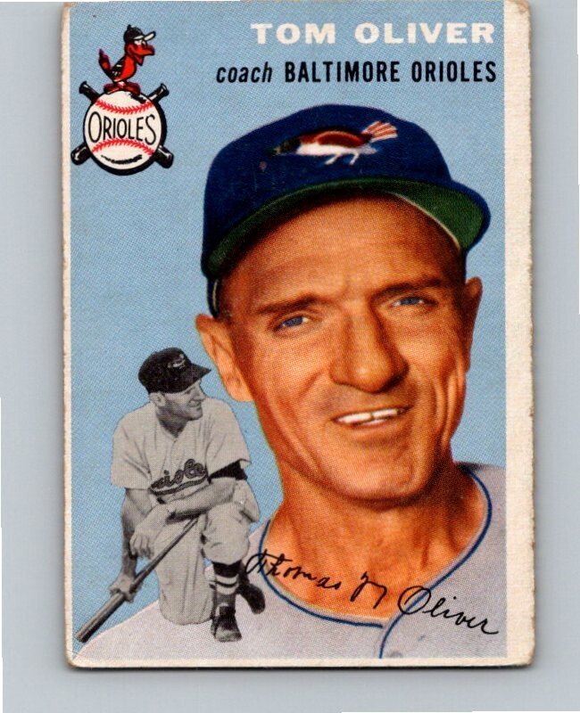 1954 TOPPS BASEBALL #207 TOM OLIVER                     LOW GRADE NN